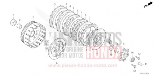 EMBRAYAGE MSX125AM de 2021